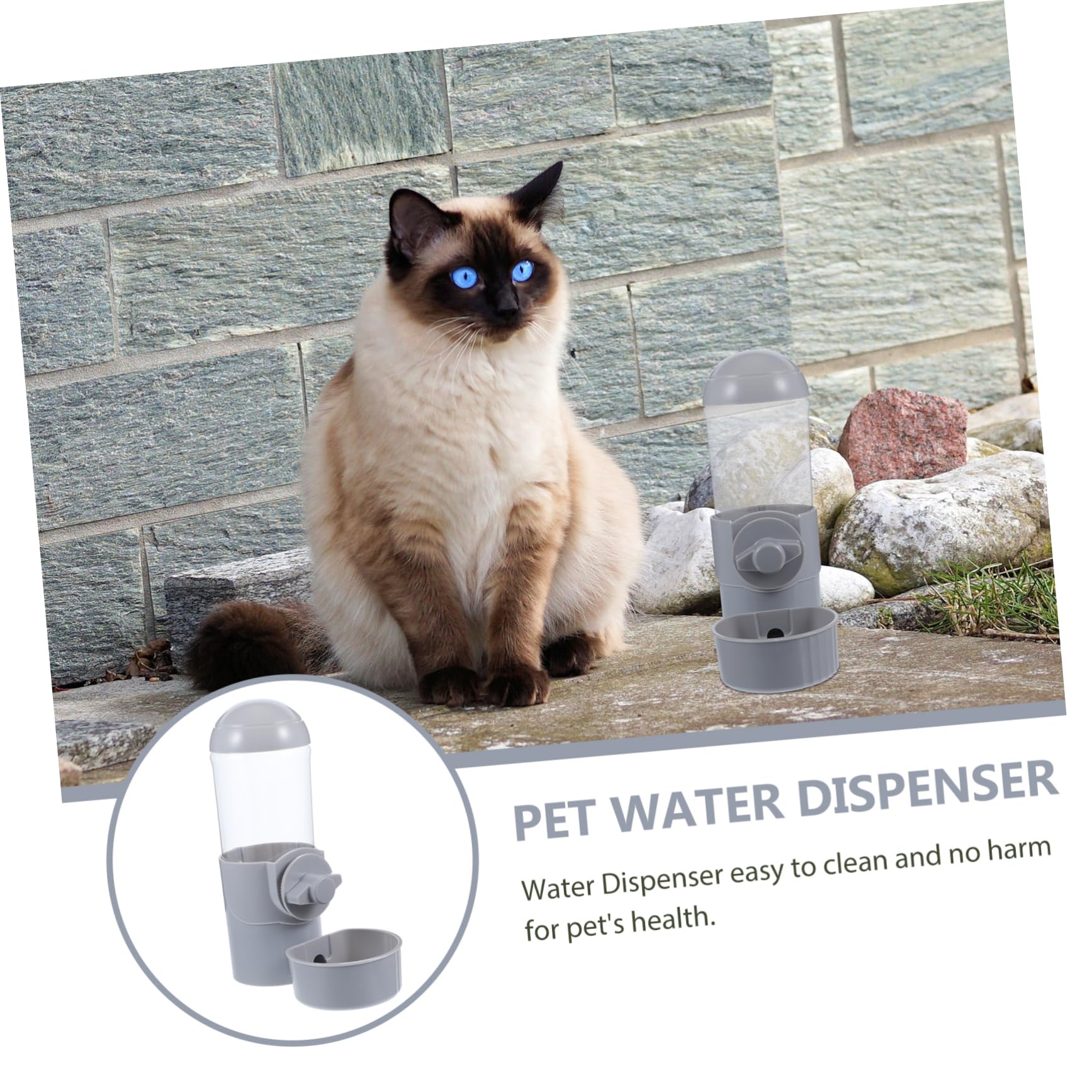 Milisten Wear Resistant Pet Feeder Convenient Hanging Dog Leak Cat Water Dispenser Easy Clean Design for and Cats Prevents Wet