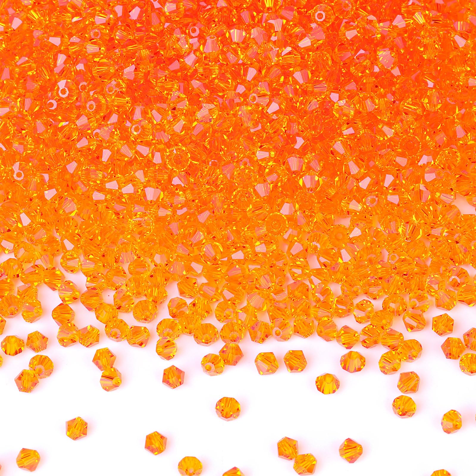 DoDoBeads 720 Pcs 4mm Bicone Crystal Beads, Sun Beads for Bracelet Making, Glass Beads for Bracelet Making, 4mm Beads for Jewellery Making, Small Beads for Friendship Bracelet Making — image 1