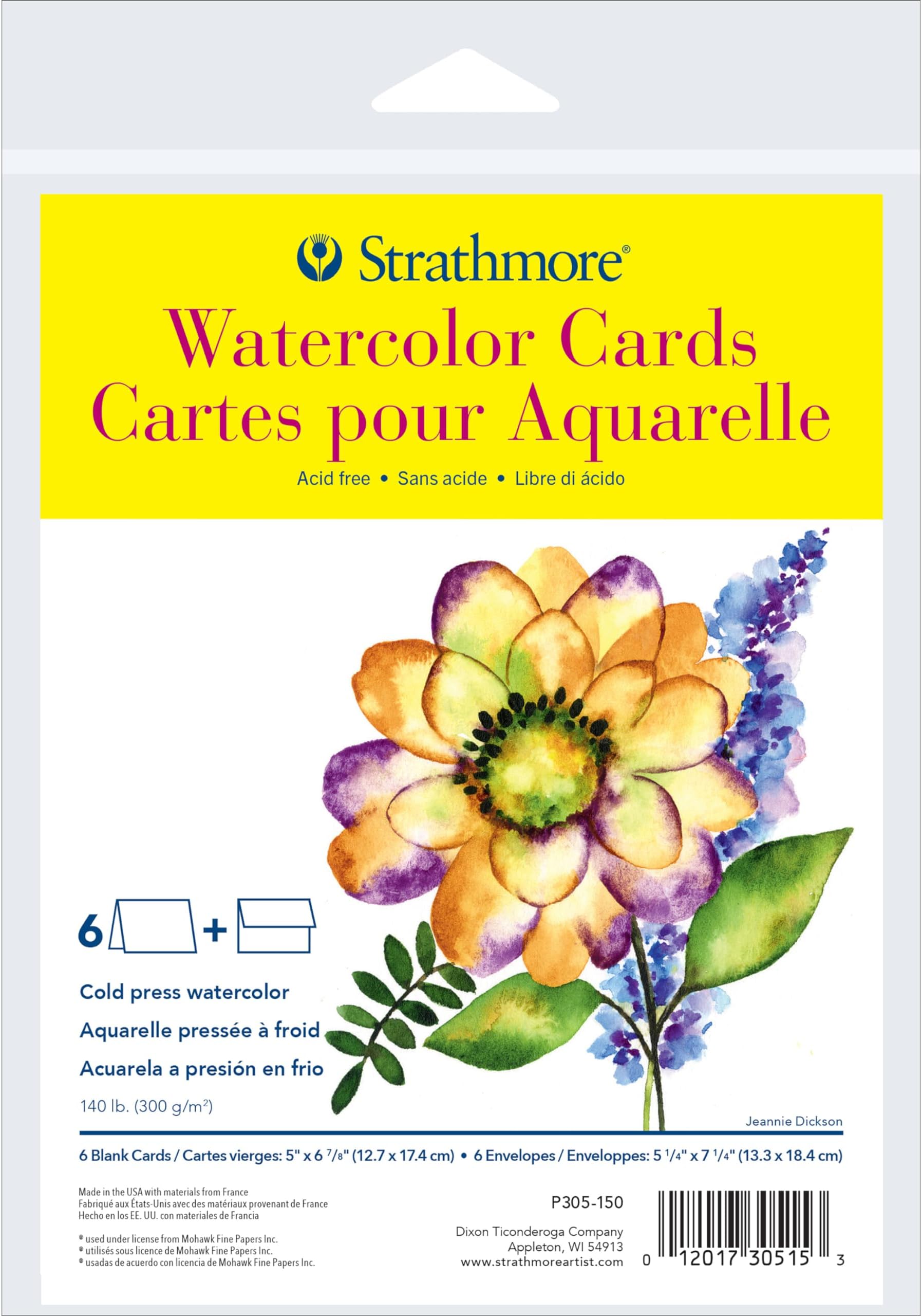 Strathmore Mixed Media Postcard Pad, 4x6 inches, 10 Pack