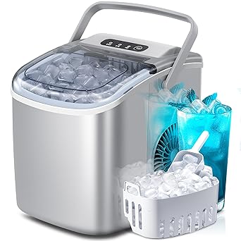 Portable Countertop Ice Maker Machine with Handle Portable Countertop Ice Maker Machine