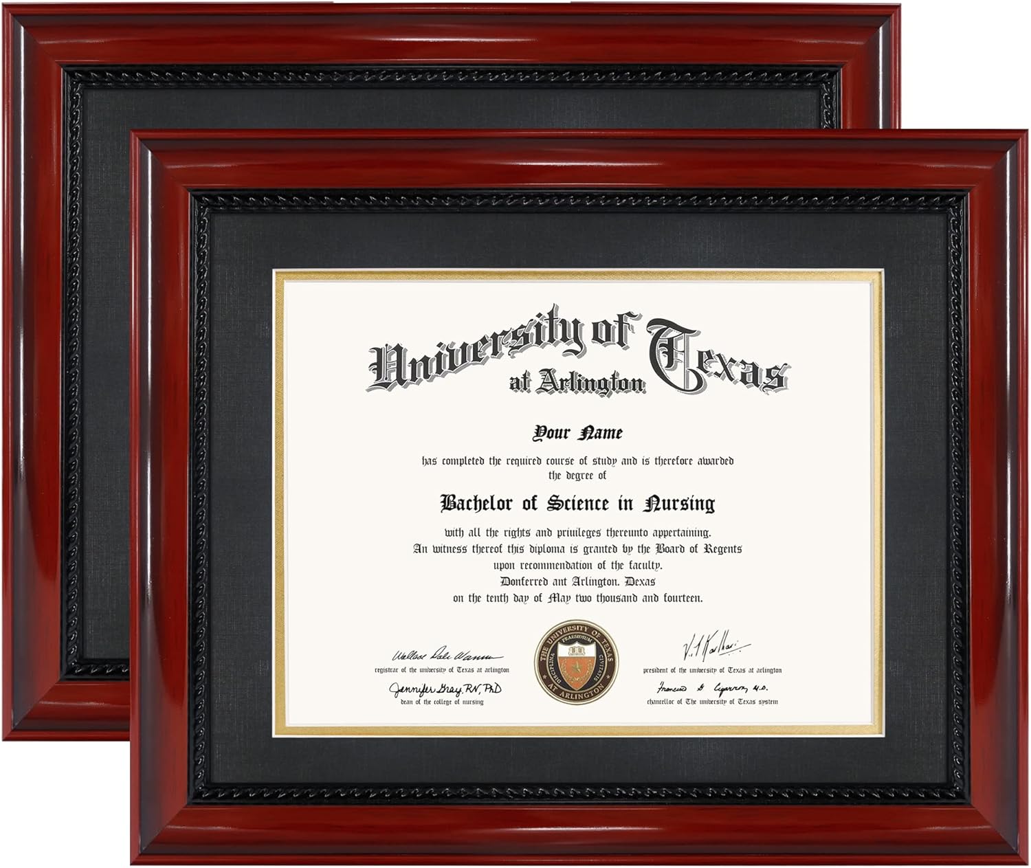 GMFrames 8.5x11 Diploma Degree Frame with Mat or Display