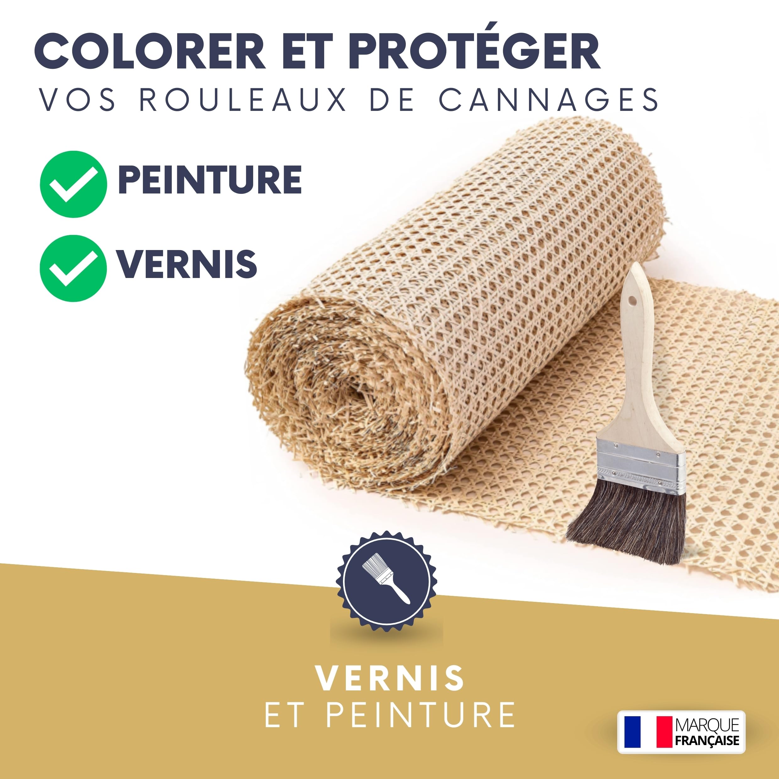 Cannage, Rouleau de Cannage pour Meuble, Cannage en Rotin Naturel, Décoration & Vannerie, Cannage Traditionnel à la française, pour Un Rendu Esthétique et Résistant, Idéal pour Le DIY