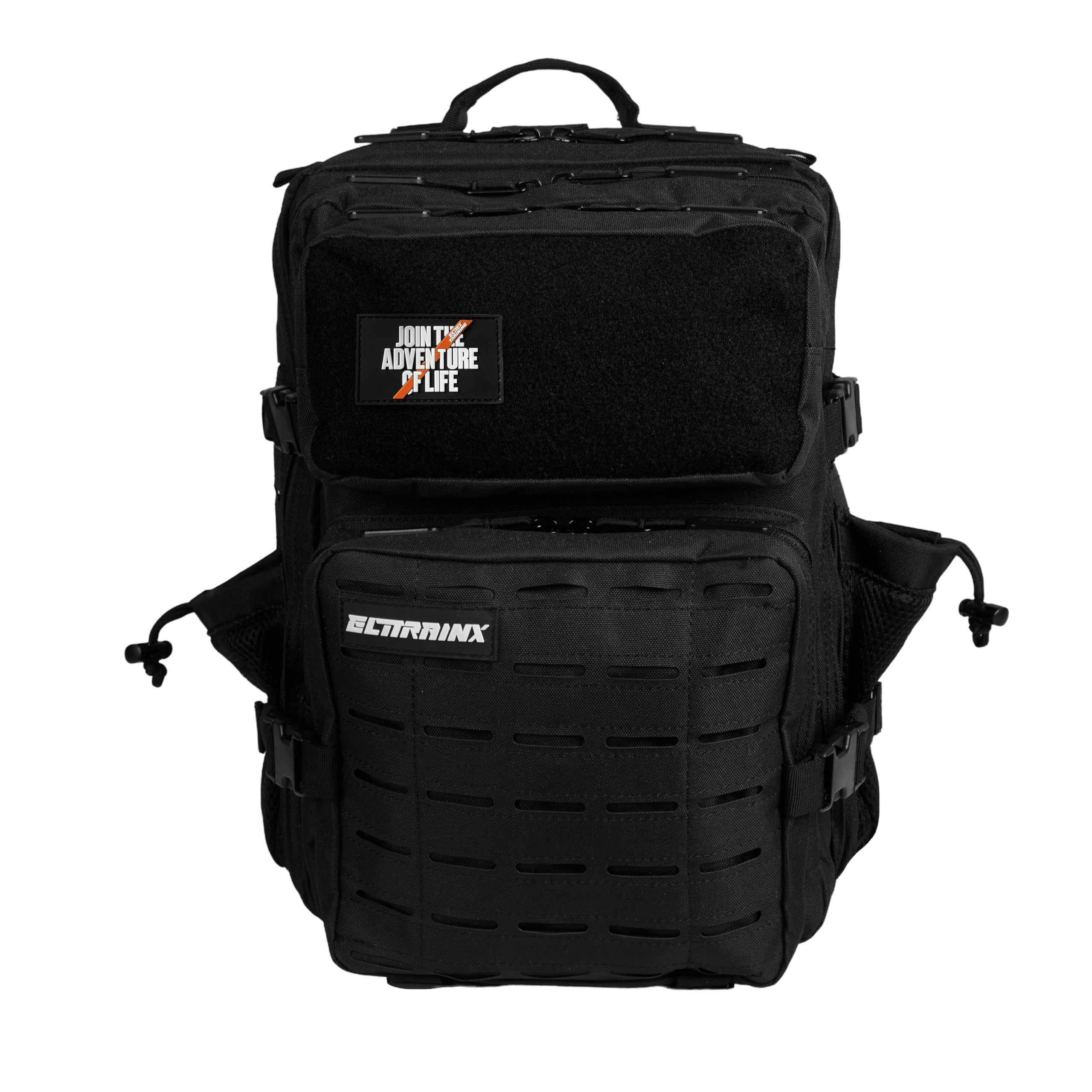 Mochila Táctica 25L Repelente al Agua – Oxford 1000D, Cabina Avión y Viaje, Gimnasio y CrossTraining, Compartimento Portátil 15" (V2 Negro) by ELITEX TRAINING