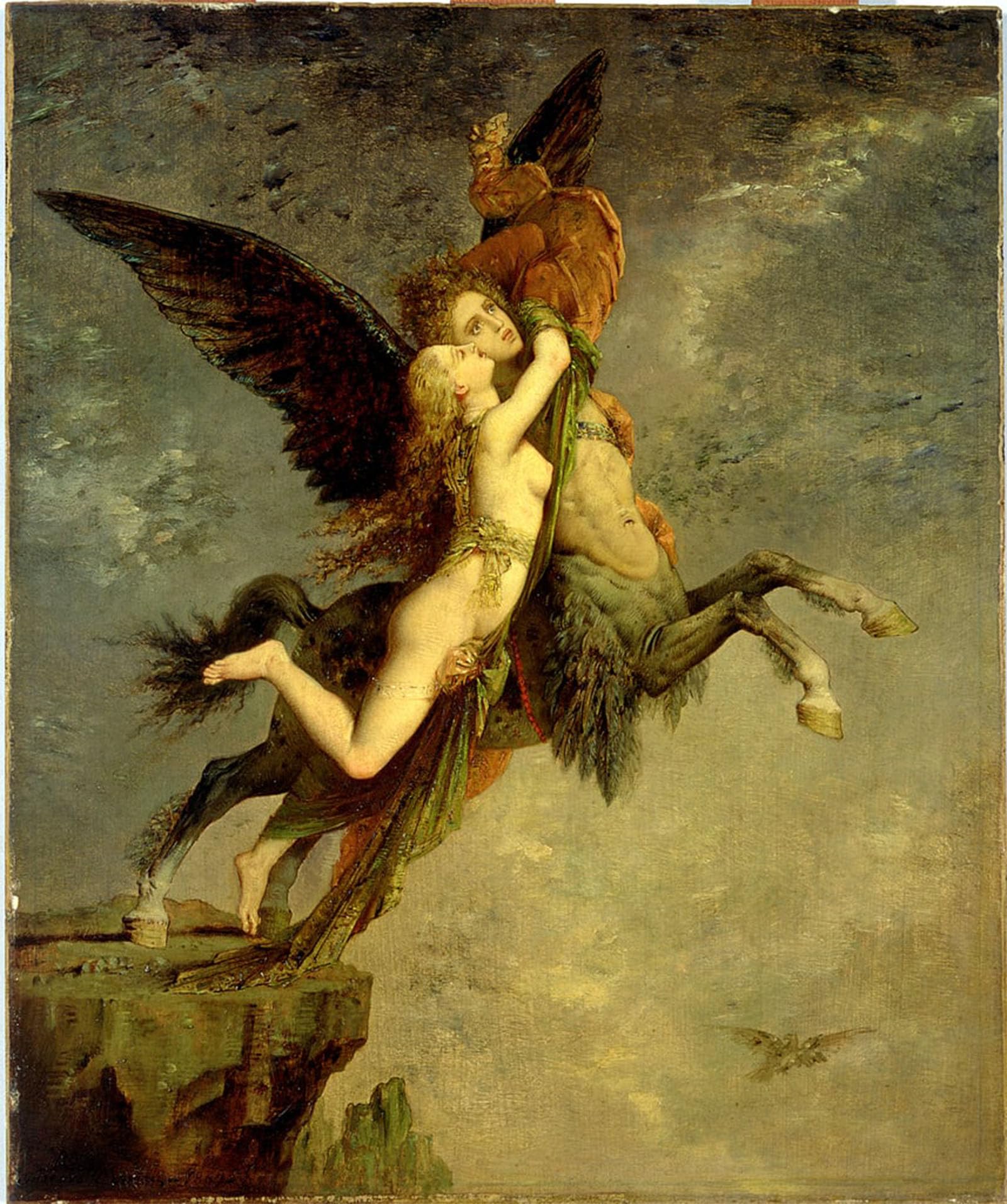 POSTERIIk Famous Animal Posters Vintage Picture the Chimera by Gustave Moreau Modern Wall Decor for Home Decor 60x90cm