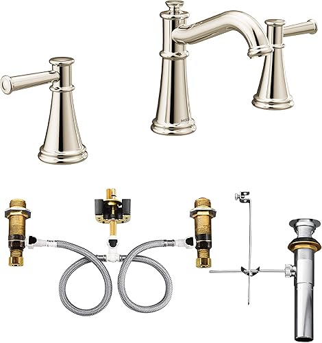 Moen T6405NL Belfield - Grifo de baño con dos asas