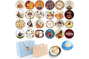 Thanksgiving Sticker Happy Turkey Gift Stickers 2" Orange Self Adhesive Stickers Present...