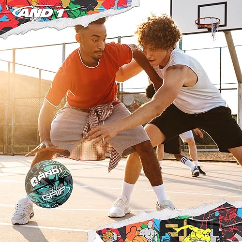 Miniatura 9 de AND1 Supreme Grip - Baloncesto de goma oficial de tamaño 7 (29.5 pulgadas), construcción de canal profundo, hecho para juegos de interiores y
