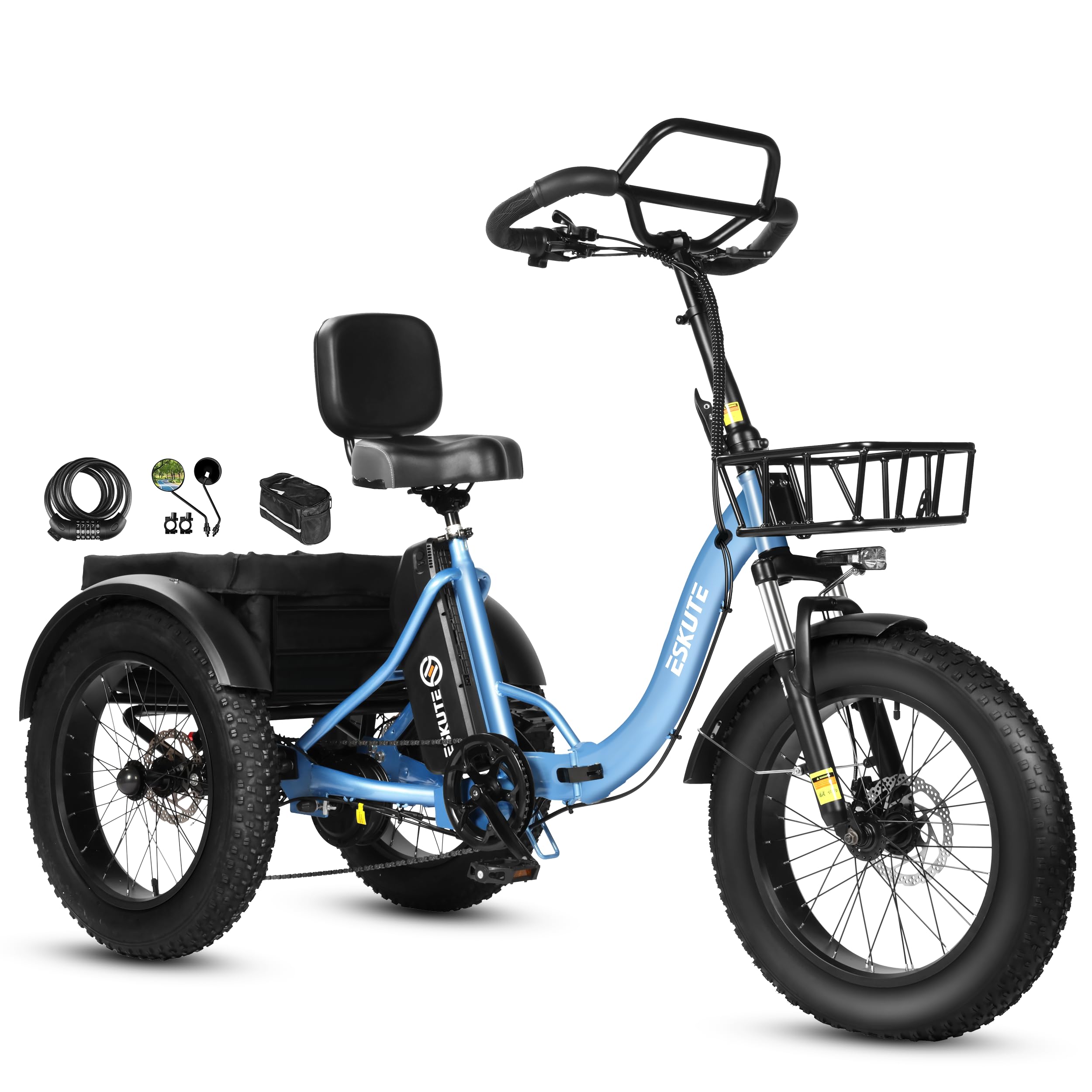 ESKUTE Triciclo Elettrico per Adulti T302 Pro