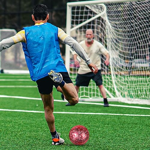 Miniatura 4 de EVZOM Balón de fútbol tamaño 34 para niños, jóvenes y adultos, pelota deportiva ligera, entrenamiento libre, pelotas de fútbol, juguetes al aire