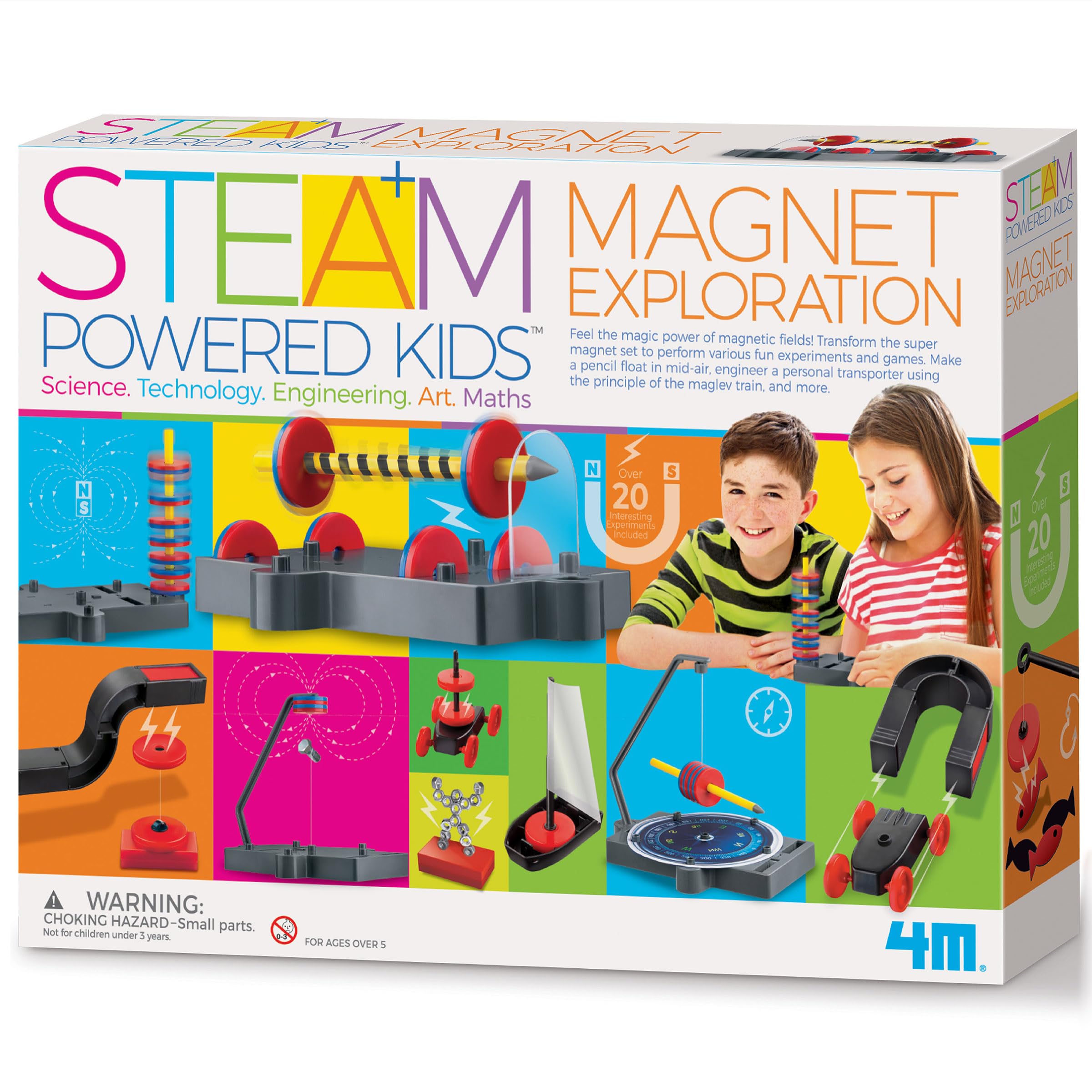 Amazon.com: 4M 405535 STEAM Powered Kids-Magnet Exploration, Mixed ...