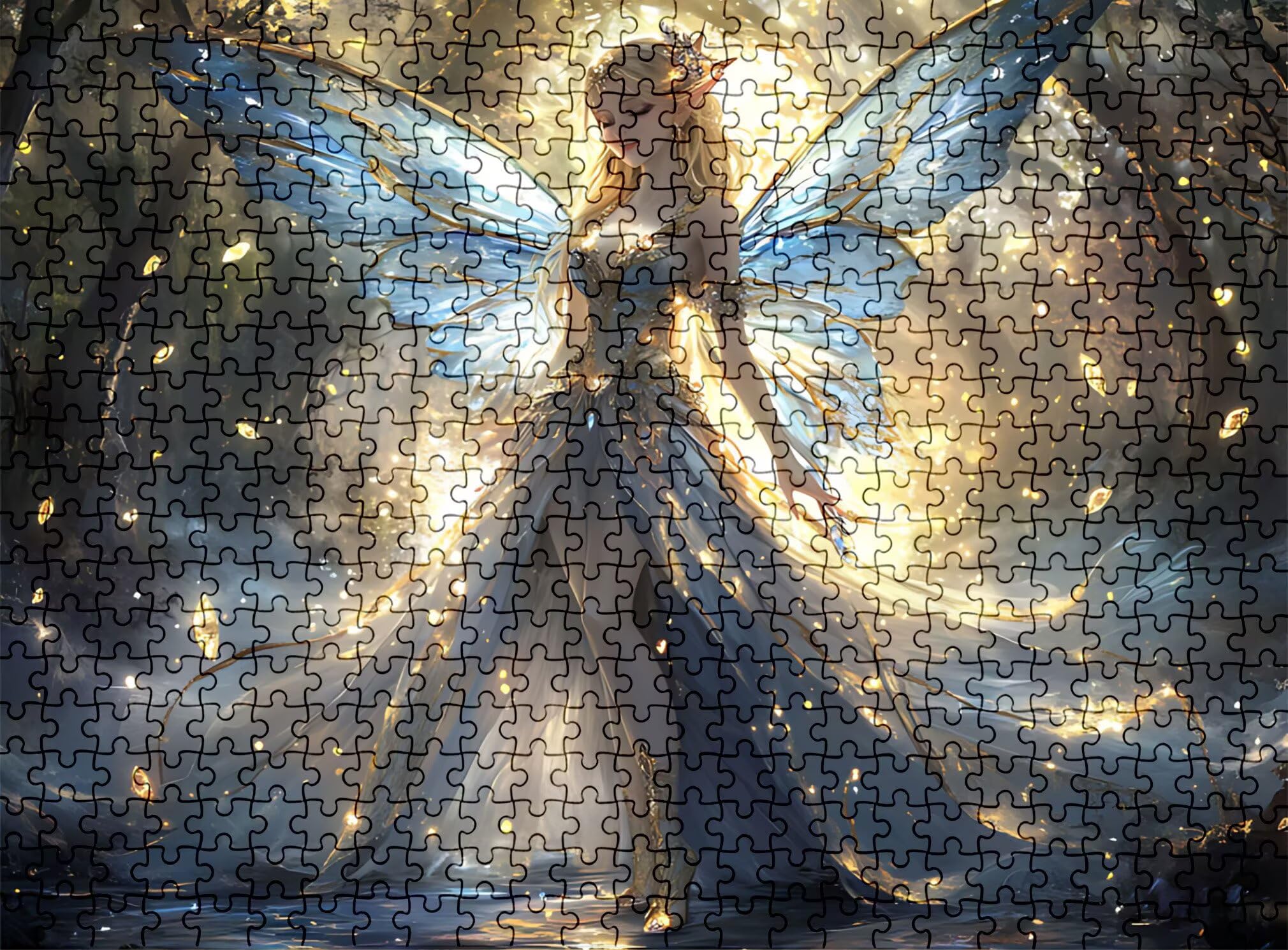 Puzzle 1000 elementów, drewniane puzzle dla dorosłych - Impossible Puzzle 75 x 50 cm niffy gra myśleniowa i łamigłówka dla kobiet i mężczyzn, gra rodzinna na wieczory z grami, prezent dla kobiet