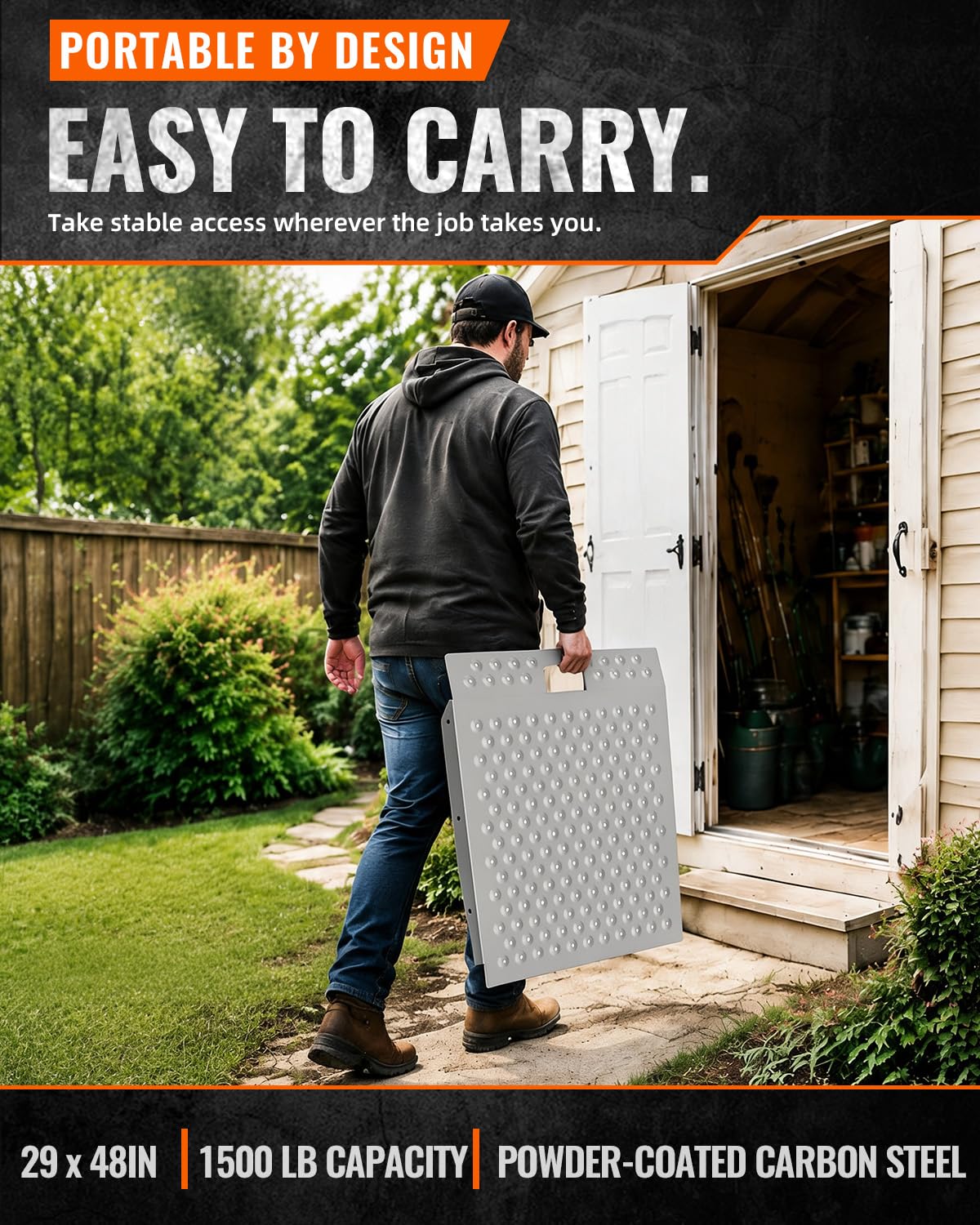 Heavy-Duty Shed Ramps - 1500lbs Capacity -6