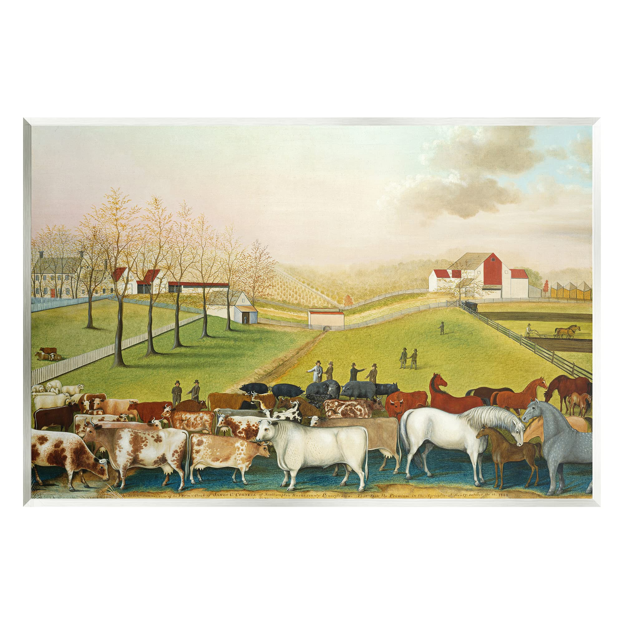 Stupell Industries The Cornell Farm Edward Hicks Classic Farm Painting, Design by one1000paintings