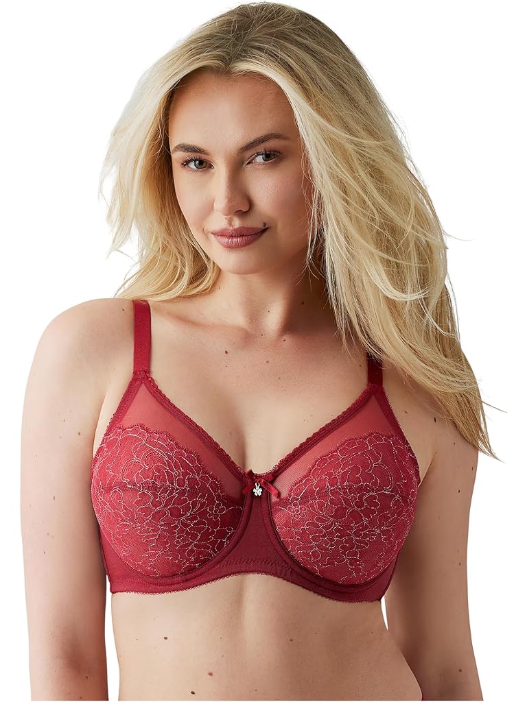 Red Wacoal Retro Chic Full Figure Underwire Bra