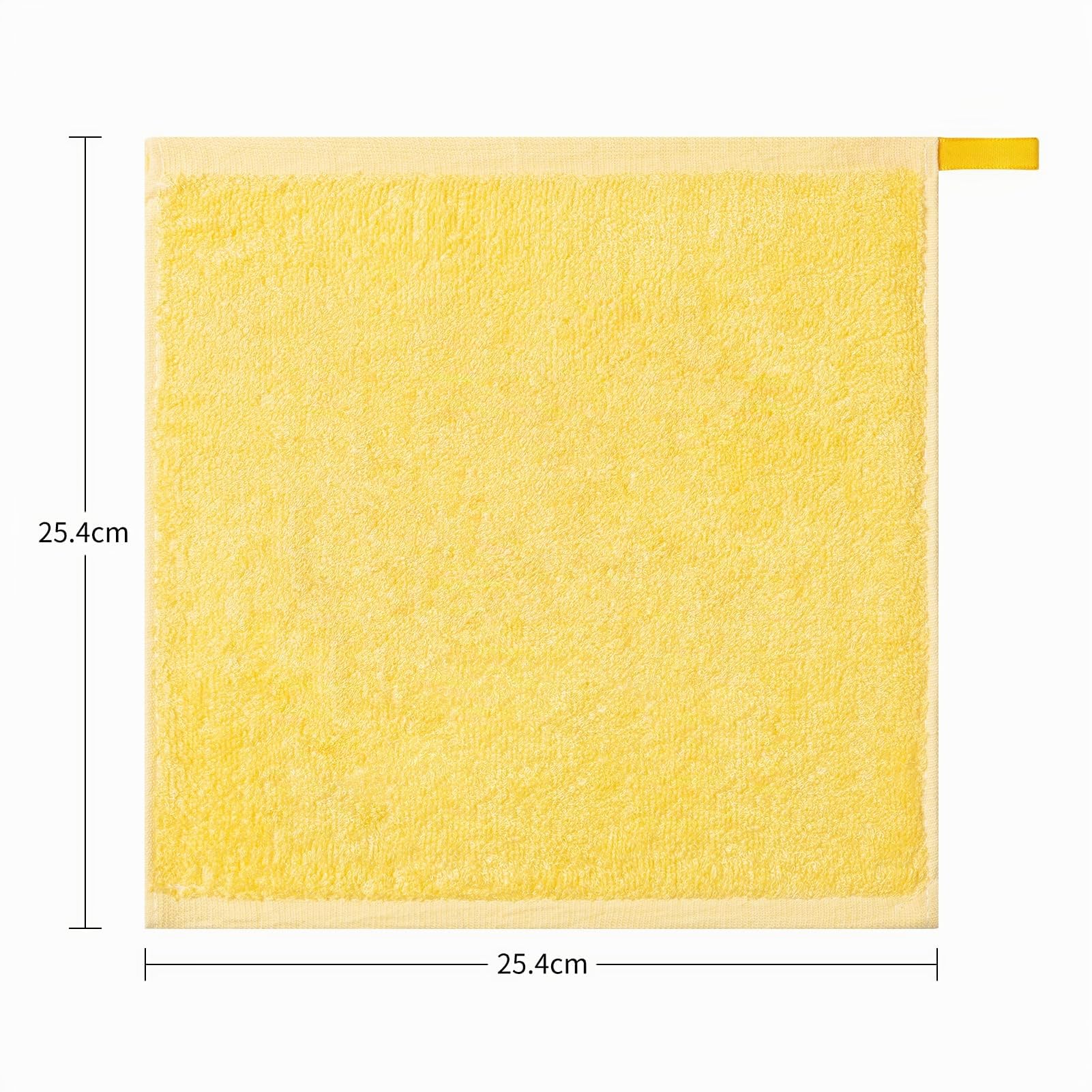 HBselect 10 Pièces Serviettes de Bébé en Fibre de Bambou - Lingettes Faciales 25 * 25 Cm pour Enfants - Multicolores pour Bain et Cuisine