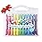 Ooly Smooth Stix Gel Crayons for Kids and Adults with Paint Brush - Set of 24 Watercolor Rainbow Crayons for Glass and Paper with Case, Twist-Up Gel Crayon Set, Kids Stocking Stuffers