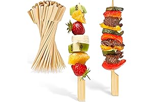 7" Bamboo Skewers for Appetizers (200 Pack)