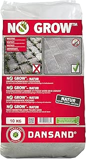 Dansand No Grow 10KG Easy Fix Ready Mixed Patio Brush in Jointing Paving Sand (Beige)