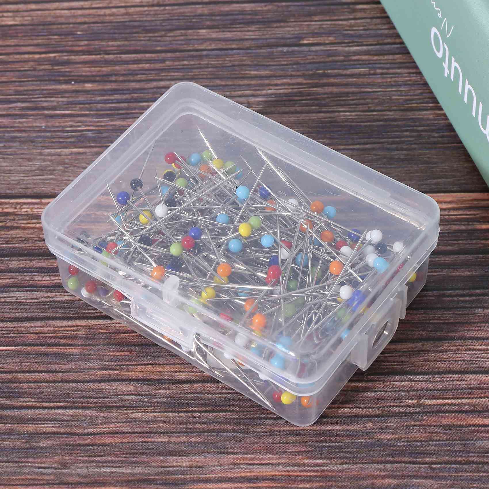 250 Pièces épingles à Coudre Boule Verre Tête épin