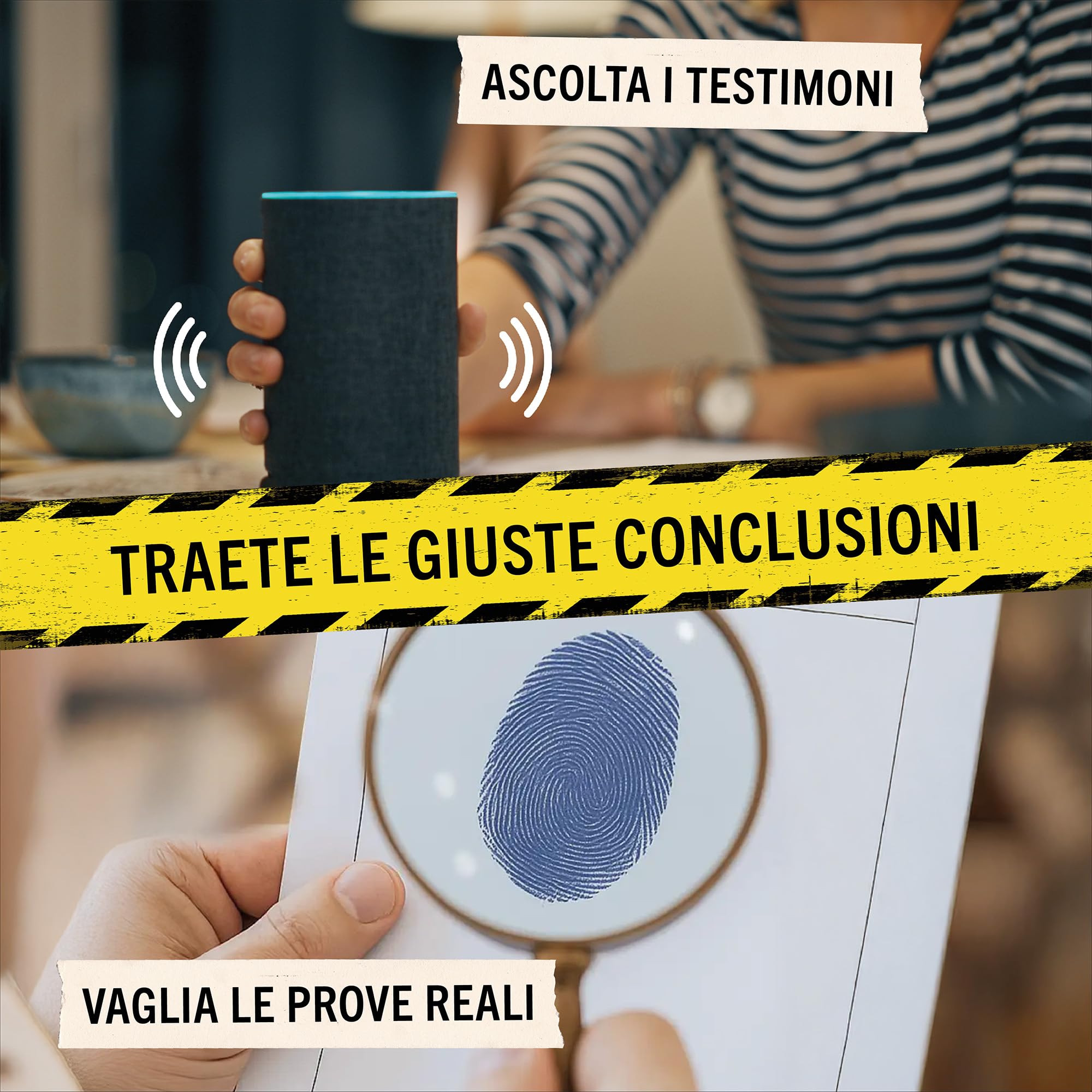 Hidden Games Luogo del Reato – Il caso di Villasetia – Gioco investigativo, tipo Escape Room da tavolo, giochi nascosti, risolvi un caso, detective gioco, caso da risolvere