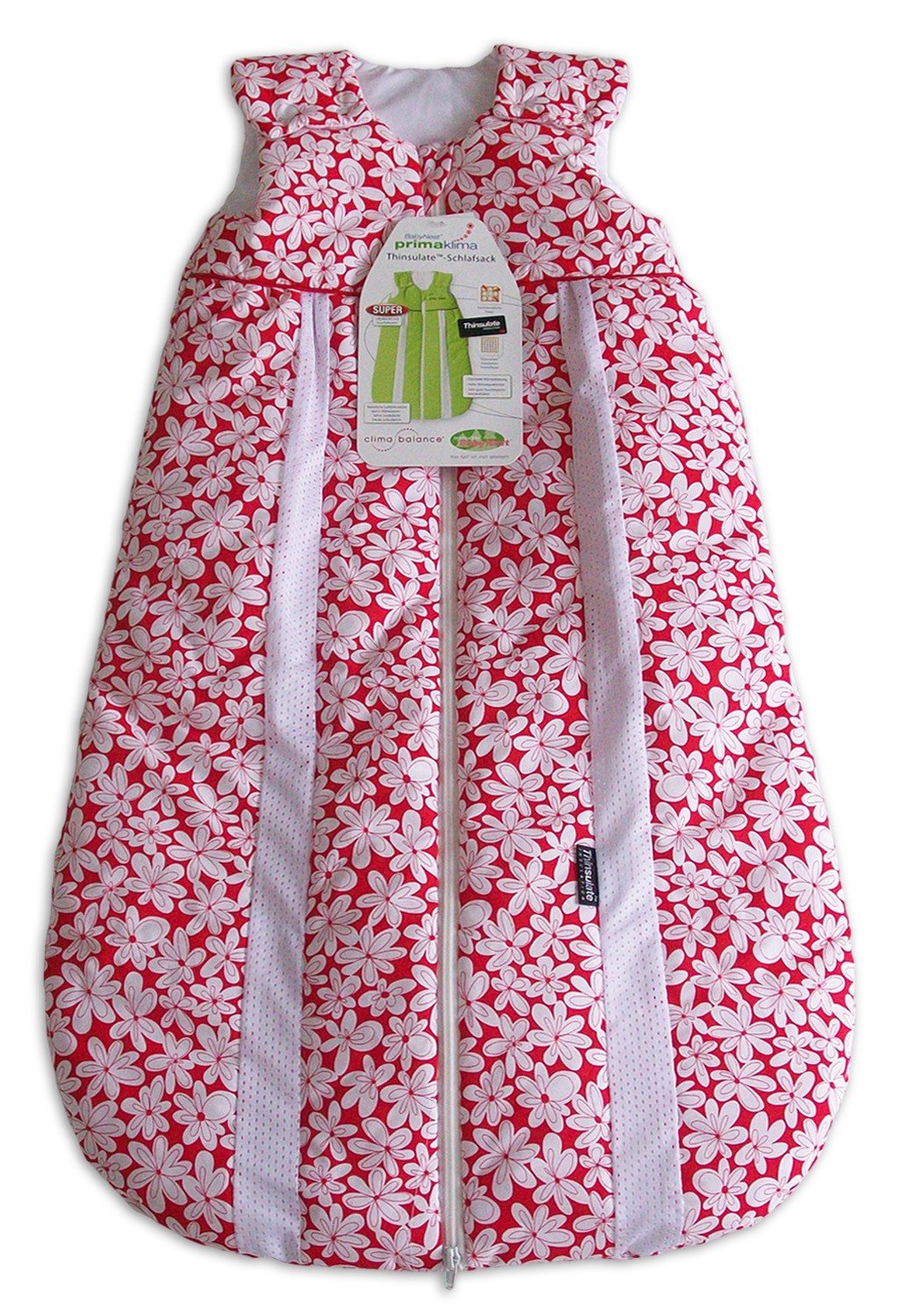 Odenwälder Prima Klima Schlafsack Thinsulate Größe 90 Blumenmuster, Design:Blumen rot 1928 Baby