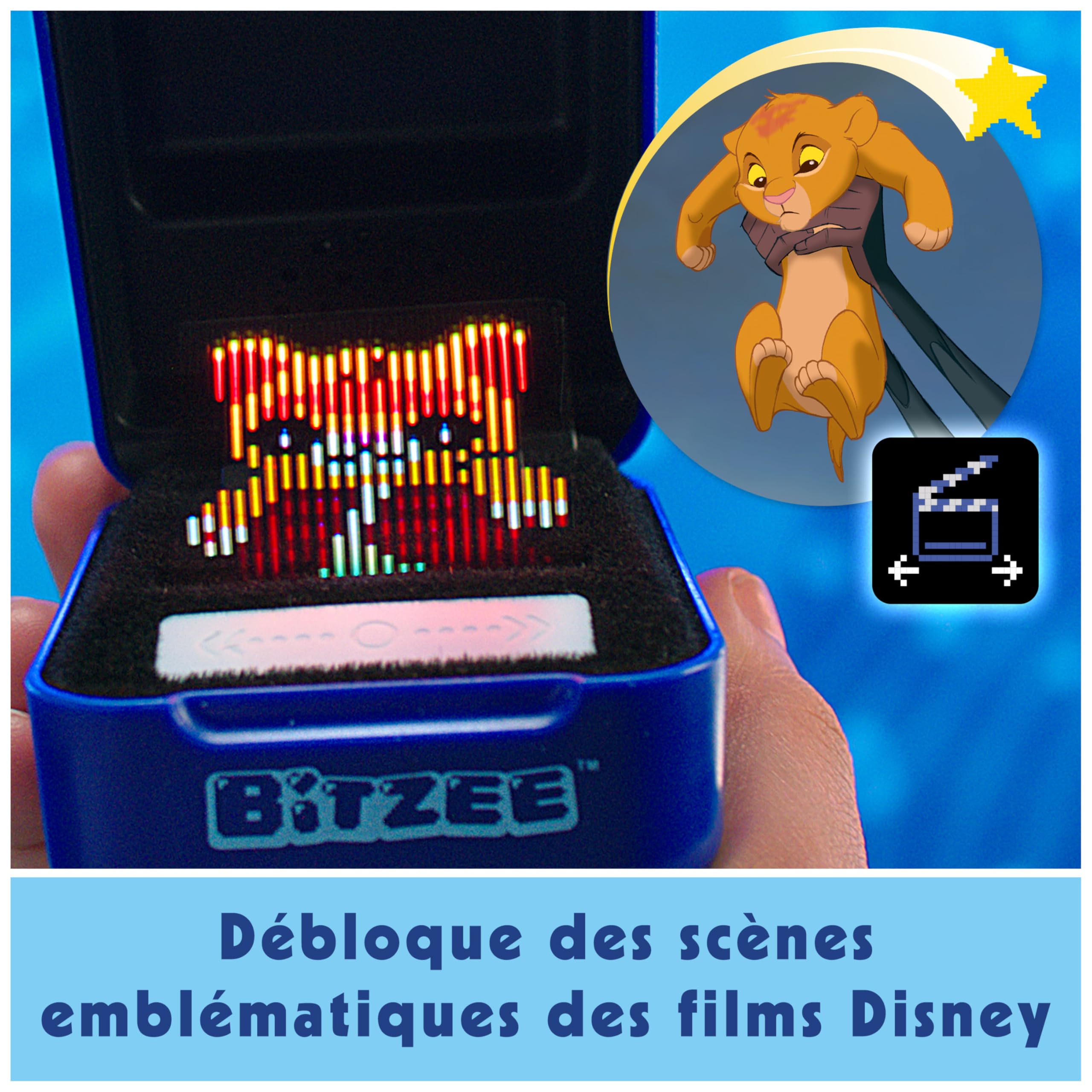 Bitzee Disney - Mon Animal Interactif Animal Digital 3D Que Vous Pouvez Vraiment Toucher - Boîtier Electronique 30 Compagnons Interactifs - Sons Réactions Et Jeux - Jeu pour Enfant 5 et +