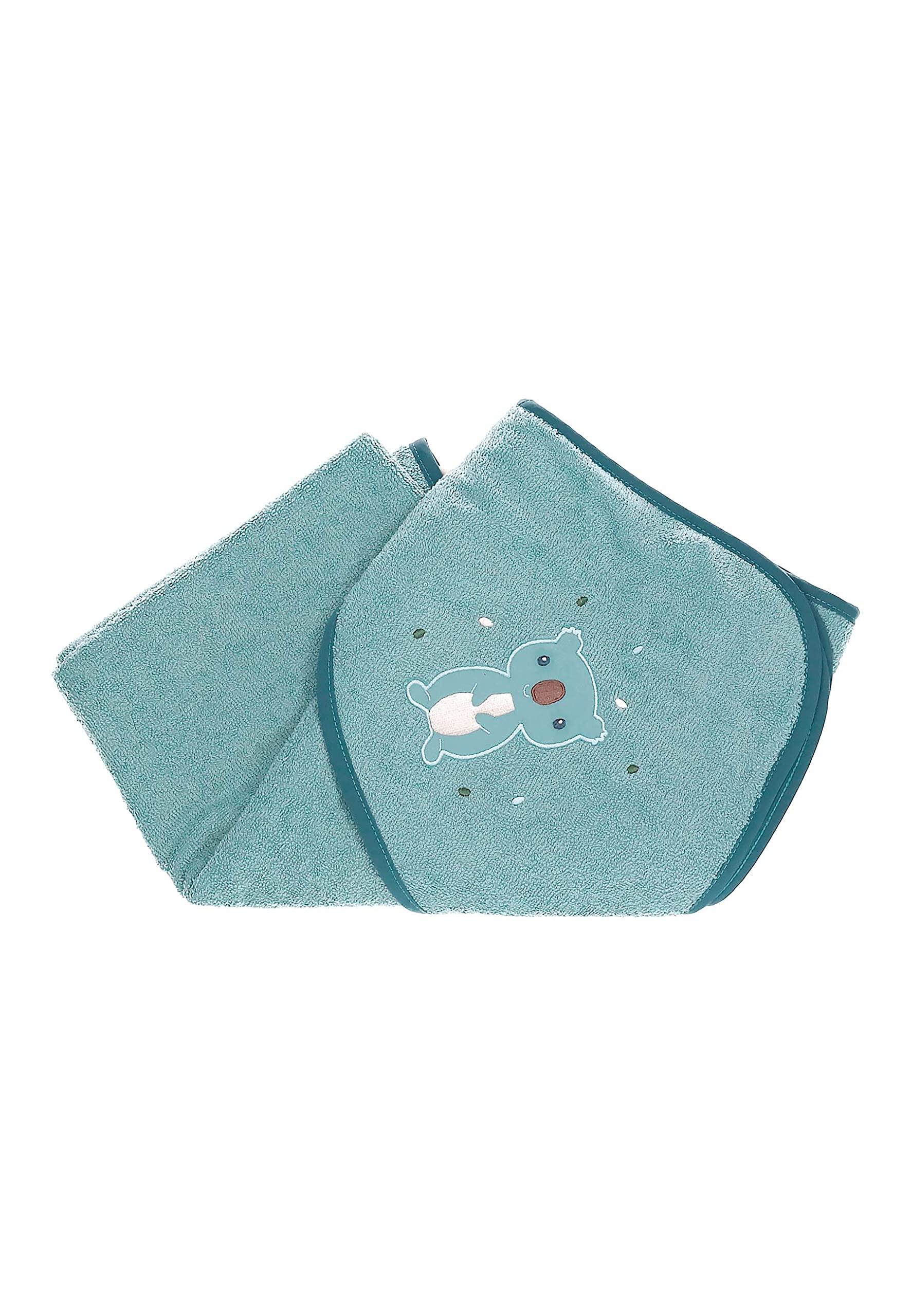 Sterntaler Asciugamano unisex per bambini con motivo koalamotiv - poncho da bagno per bambini con cappuccio - Bio - blu mélange