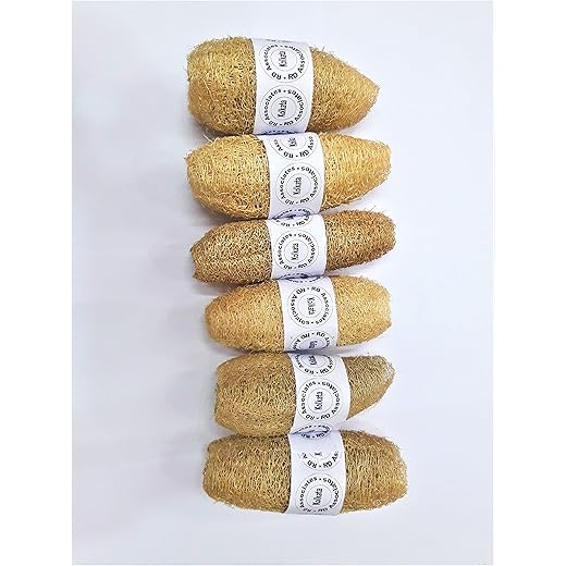 Ridge Ground Loofah Scrubber Pack of 6