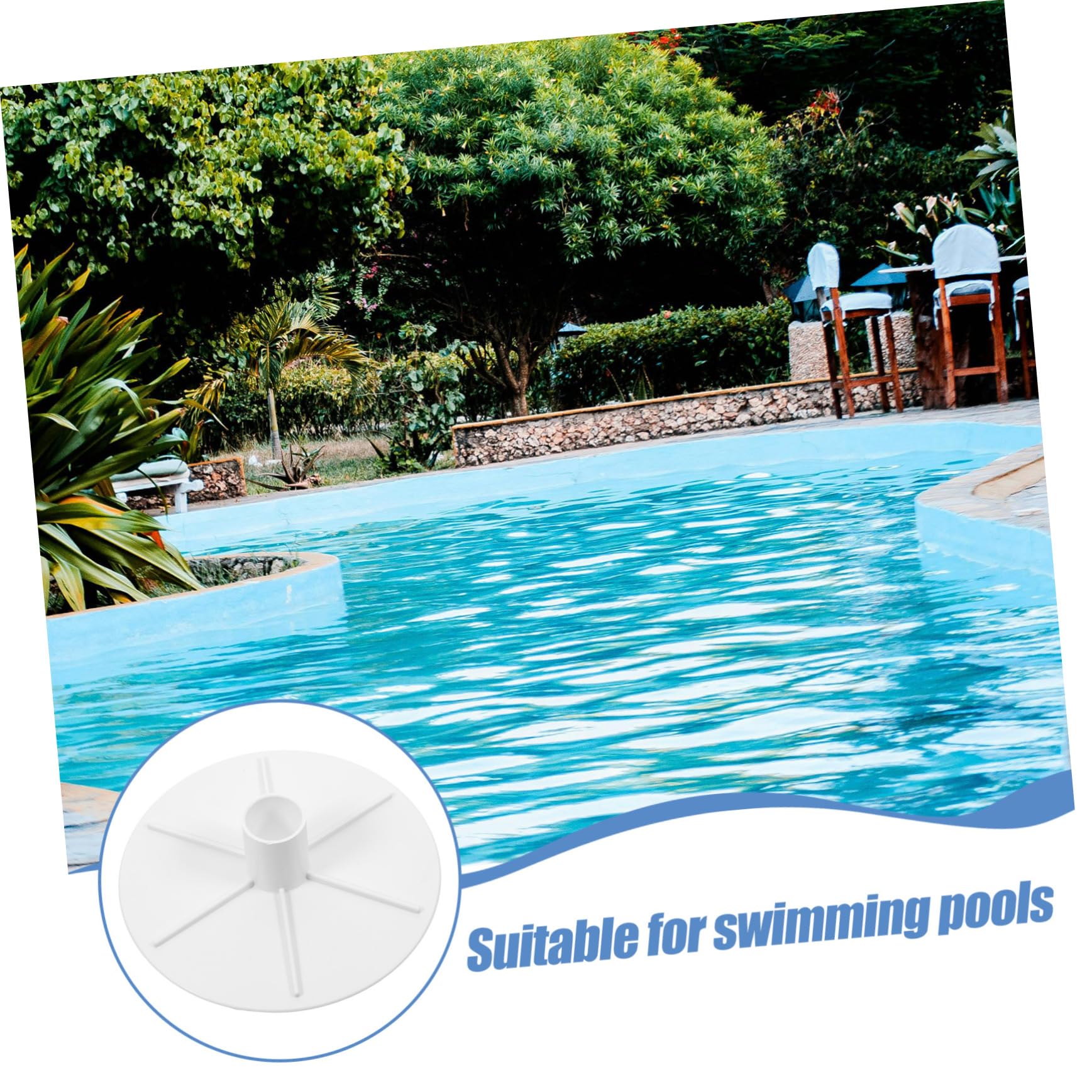 POPETPOP 5 Tapas De Repuesto para Skimmer De Piscina Adaptador De Placa De Vacío para Manguera De Skimmer.