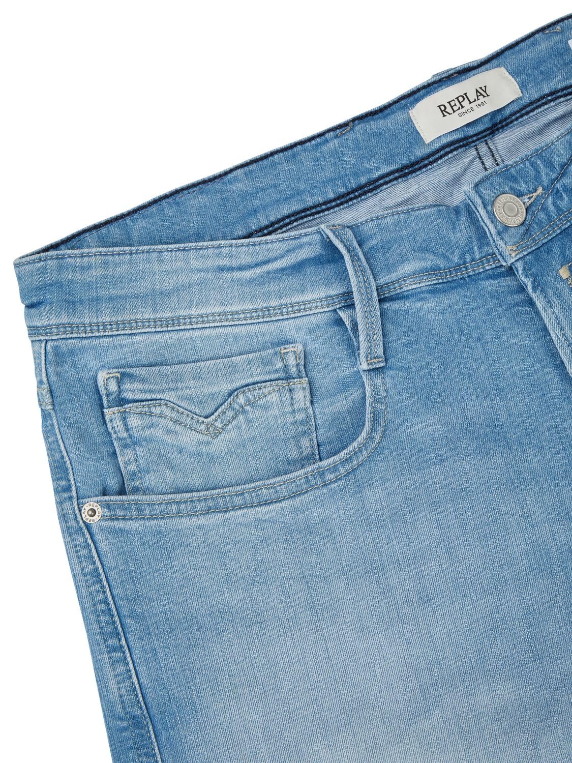 Replay Dżinsy męskie krótkie krótkie krótkie spodenki krótkie krótkie spodenki Ambass szorty bermudy szorty lato denim jednokolorowe niebieskie czarne 30 31 32 33 34 36 38 40 42