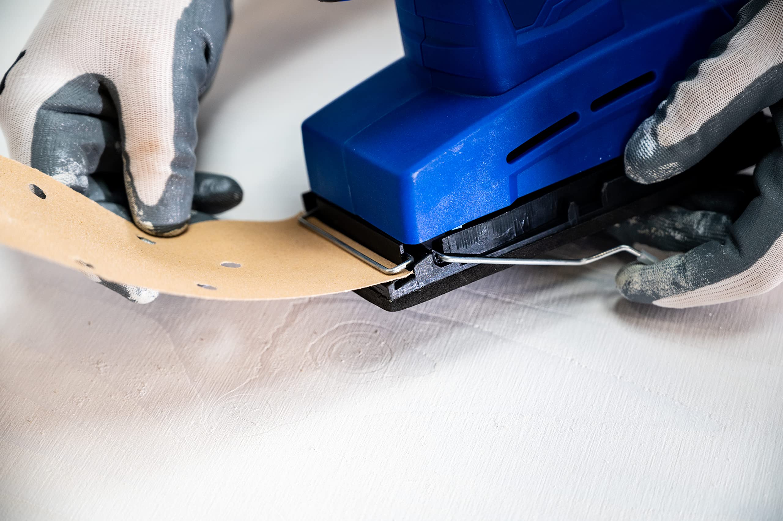 Kinzo Smerigliatrice – 230 V – Blu – Lavorazione del legno – Levigatrice orbitale