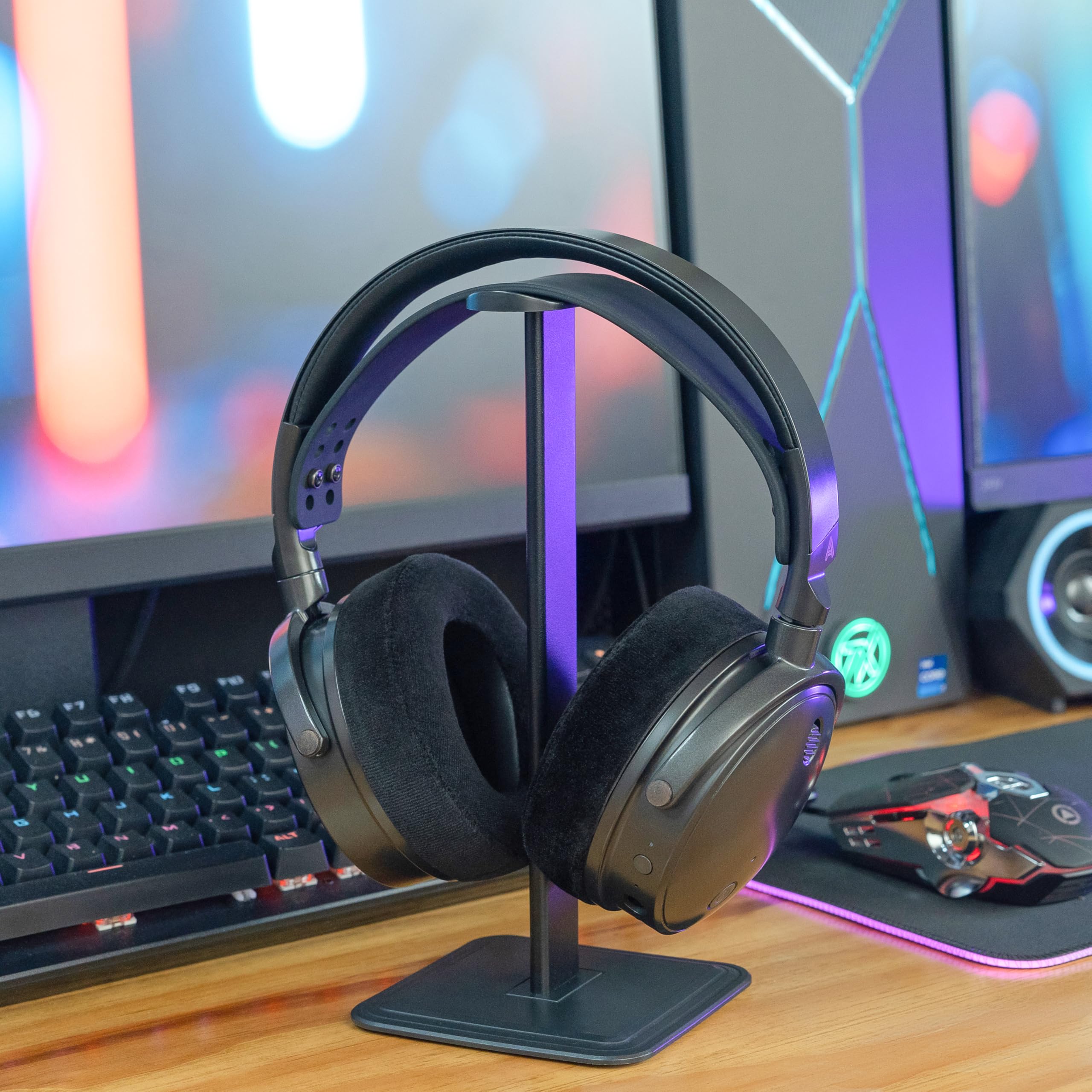 WC StealthZ Maxwell – nauszniki zorientowane na FPS do Audeze Maxwell na konsole Xbox i PS5 firmy GadgetryTech i Wicked Cushions | Lepsza precyzja dźwięku i przewiewny komfort | Black