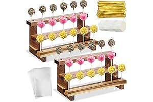 Wilton Cake Pop Stand: 3-Tier Wood Cake Pop Stand for Displaying and Treats