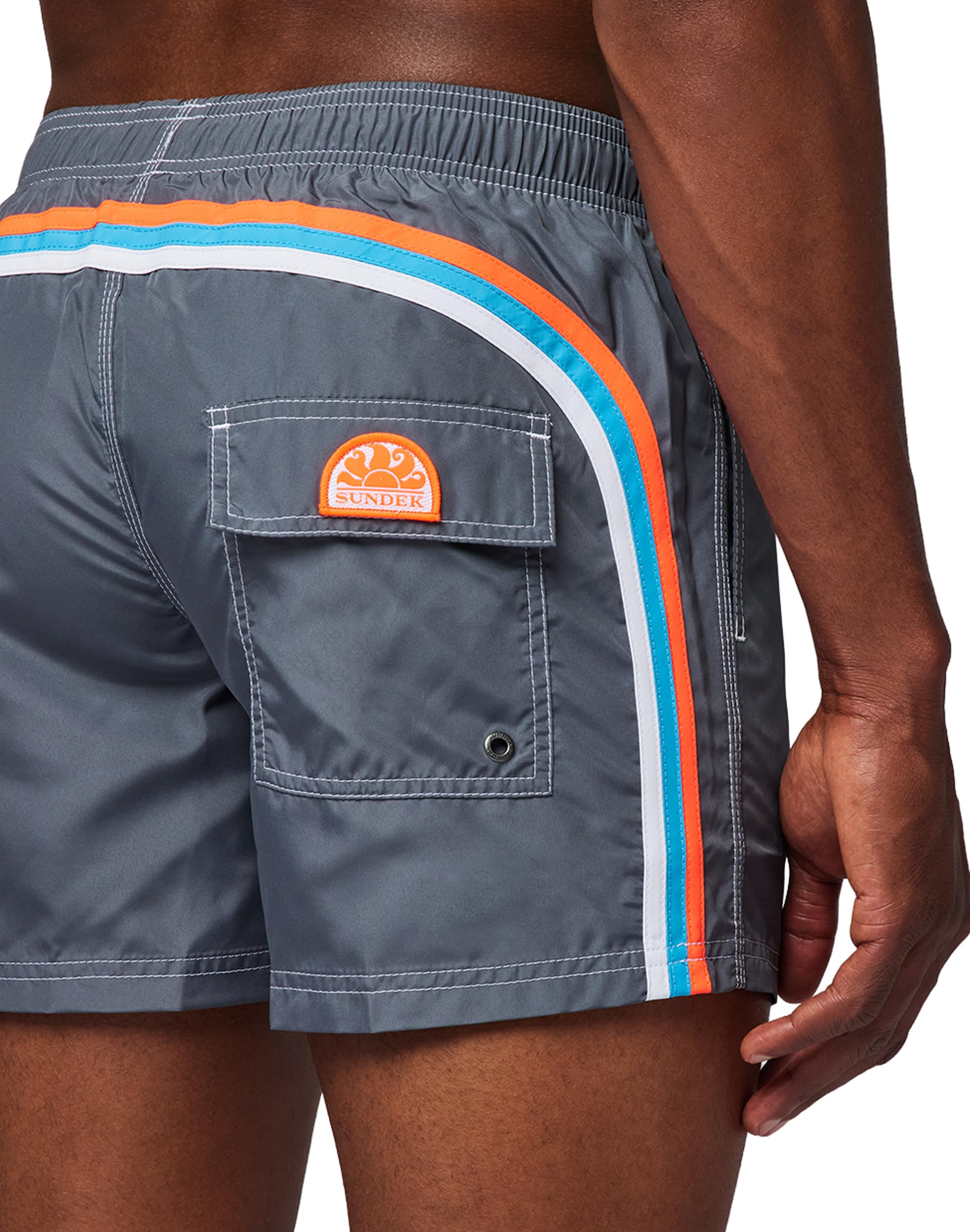 SUNDEK Herren Boardshorts mit elastischer Taille, 35,6 cm, Länge 12,7 cm Innennaht, leichter Stoff