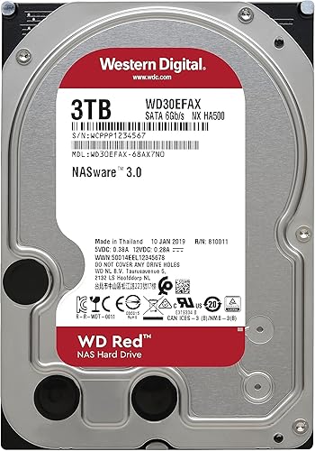 Miniatura 2 de Western Digital Disco duro interno WD Red NAS de 3 TB - 5400 RPM, SATA 6 Gbs, SMR, caché de 256 MB, 3.5" - WD30EFAX