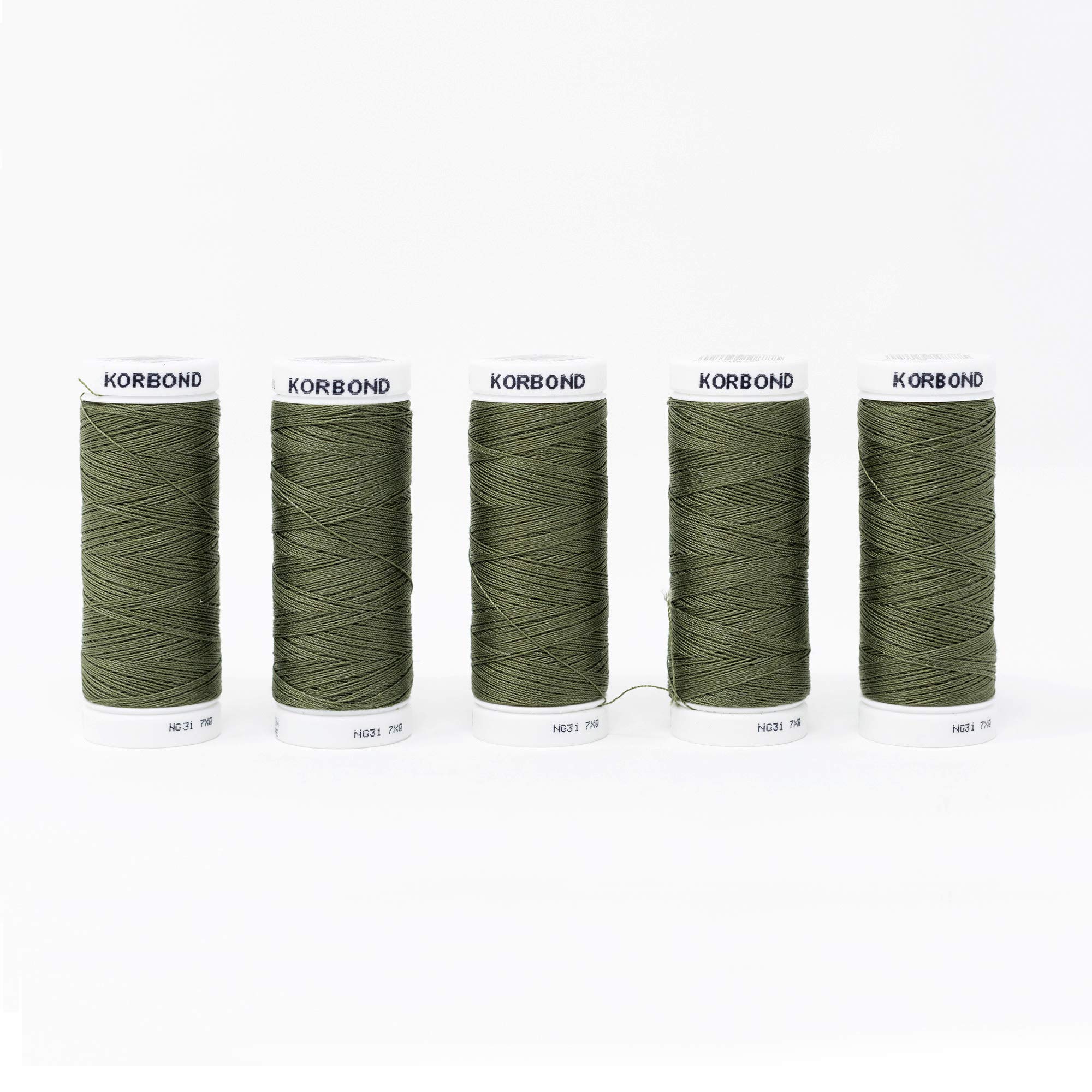 KORBONDKORBOND Polyester Thread, Olive Green, 500m(100m x 5)