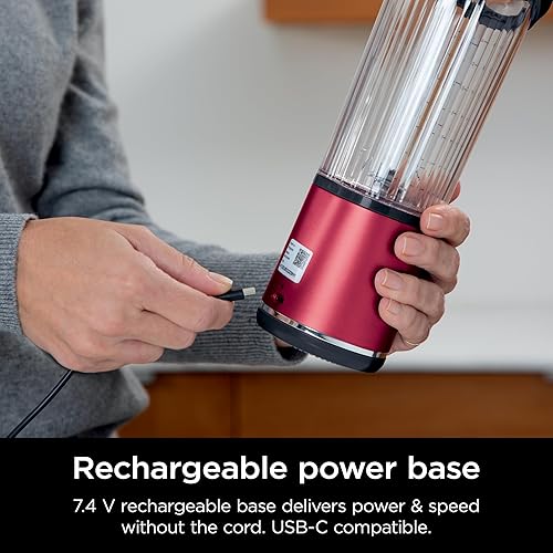 Miniatura 5 de Ninja Blast - Licuadora portátil y accesorios, inalámbrica, recipiente de 18 onzas, licuadora personal para batidos y batidos, tapa a prueba de