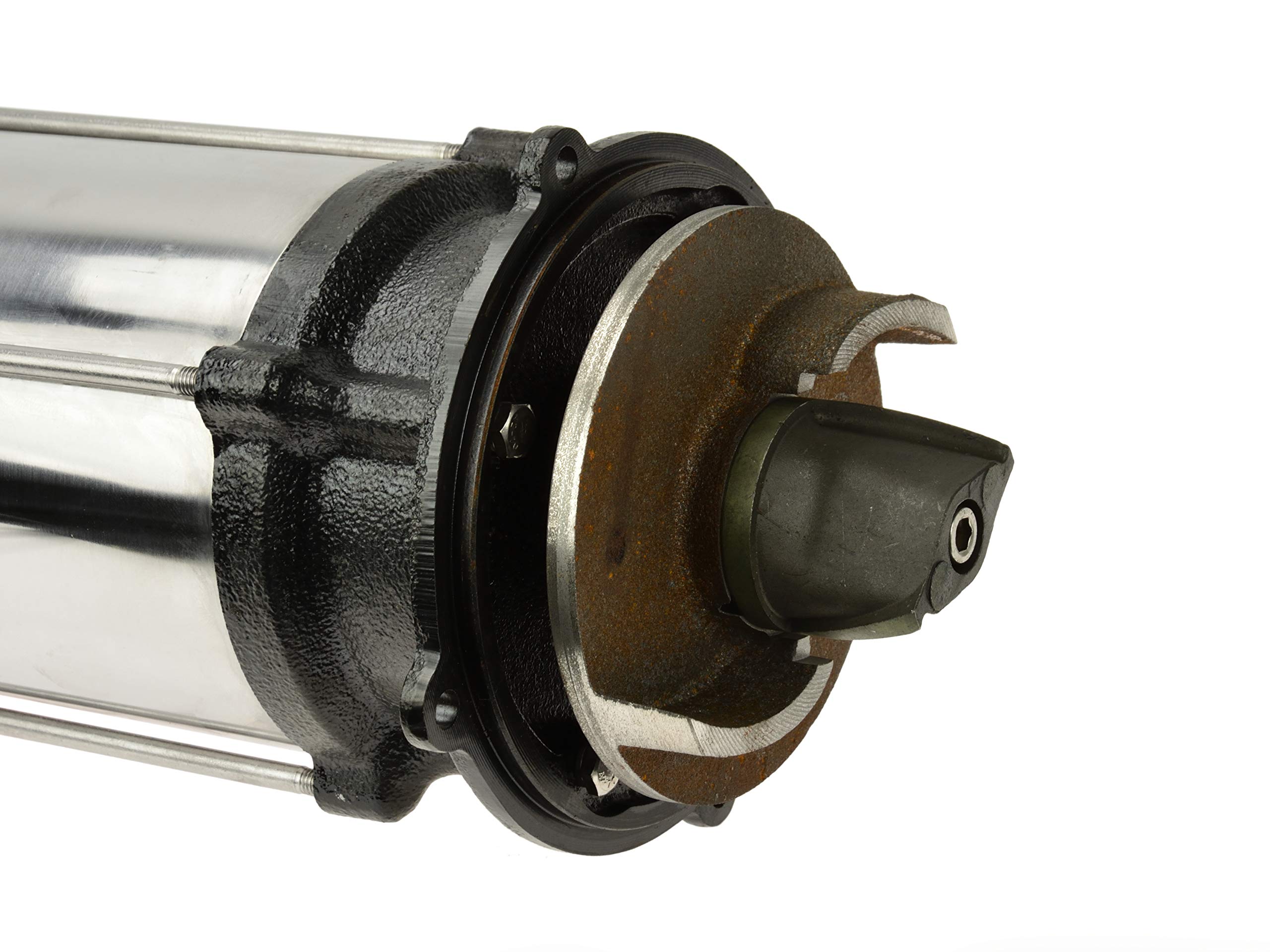 BSD Bomba de Aguas Sucias Sumergible Con Trituradora y Flotador - Cuerpo en Níquel/Hierro Fundido Para Aguas Residuales - 1100W, 17000L/h, Altura de Impulsión Máx. 16,5m