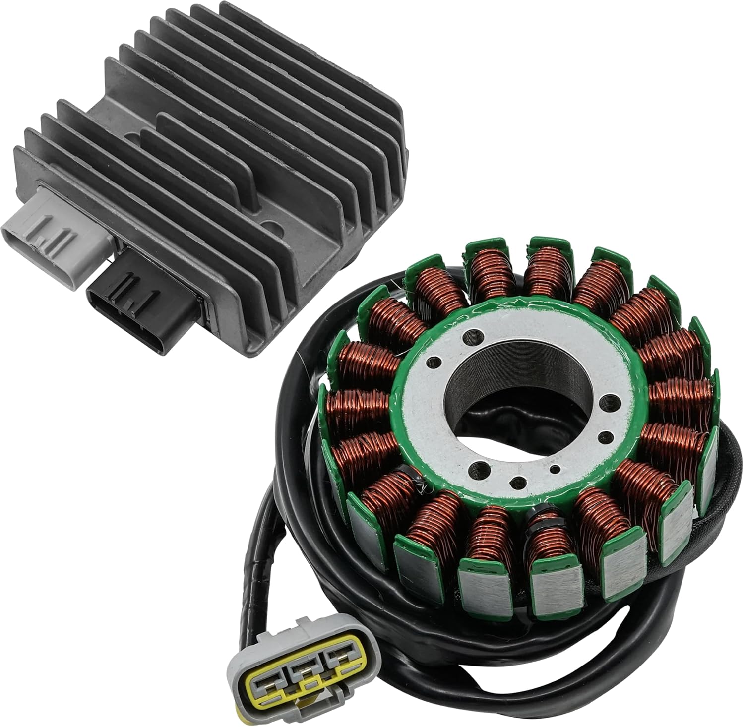 Caltric Stator With Regulator Compatible With Can Am Maverick Trail 1000 800 2018-2022 / Maverick X3 Turbo 2018 / Maverick X3 900 HO 2018