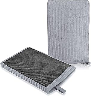 2PCS Clay Mitt, Auto Detailing Medium Grade Clay Bar Alternative Mitt for Flawless Removal of Surface Bonded Contaminant for Auto Detailing Clay Bar Alternative Novel Detailing Tool Car Care