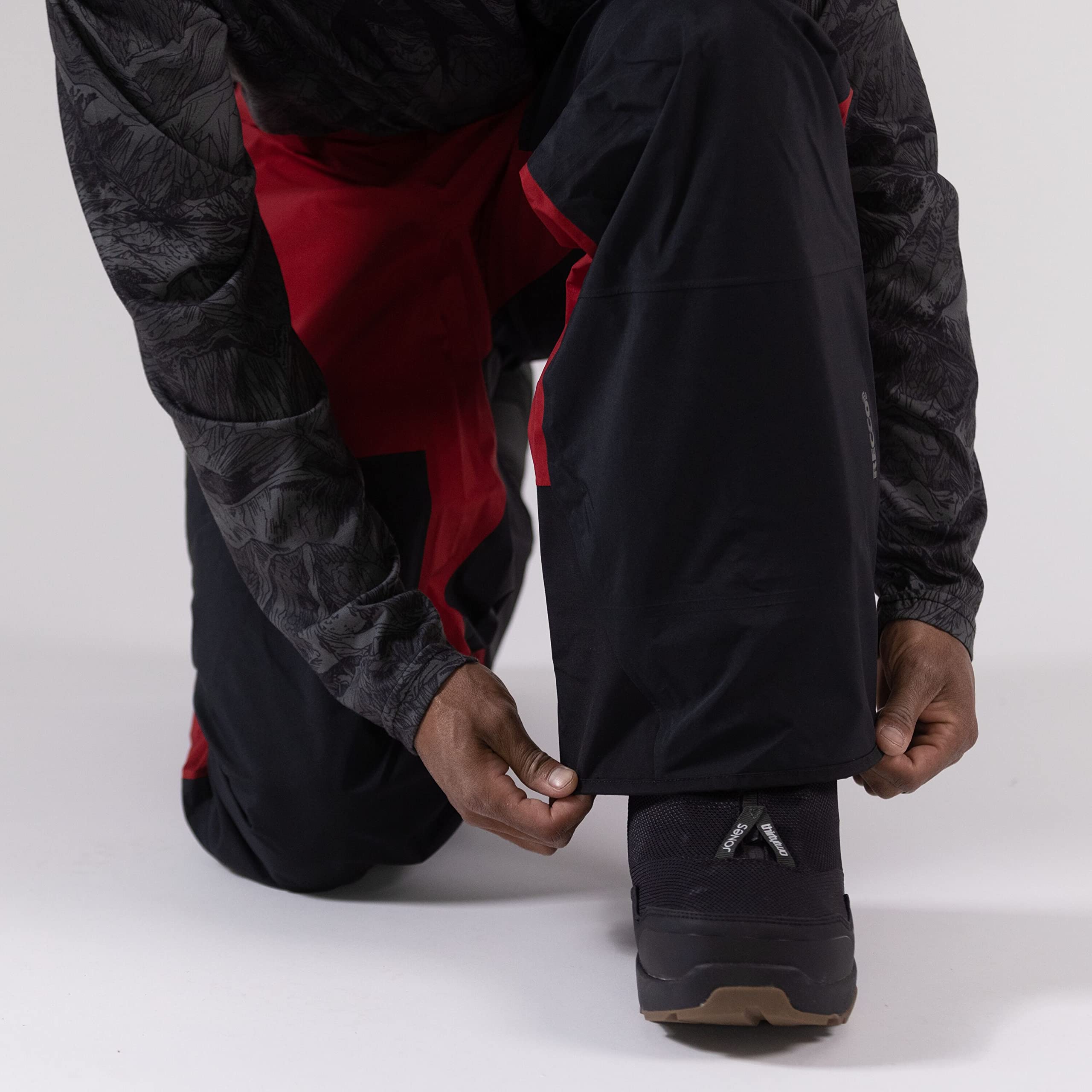 JONES Snowboards Men's Shralpinist 3L Gore-Tex Pro Pant, Safety Red, X-Large