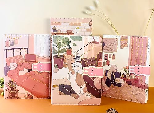 Miniatura 2 de Diario kawaii, cuaderno de diario kawaii, diario estético para niñas, mujeres, funda de piel sintética suave, 5 x 7 pulgadas, 256 páginas, papel de