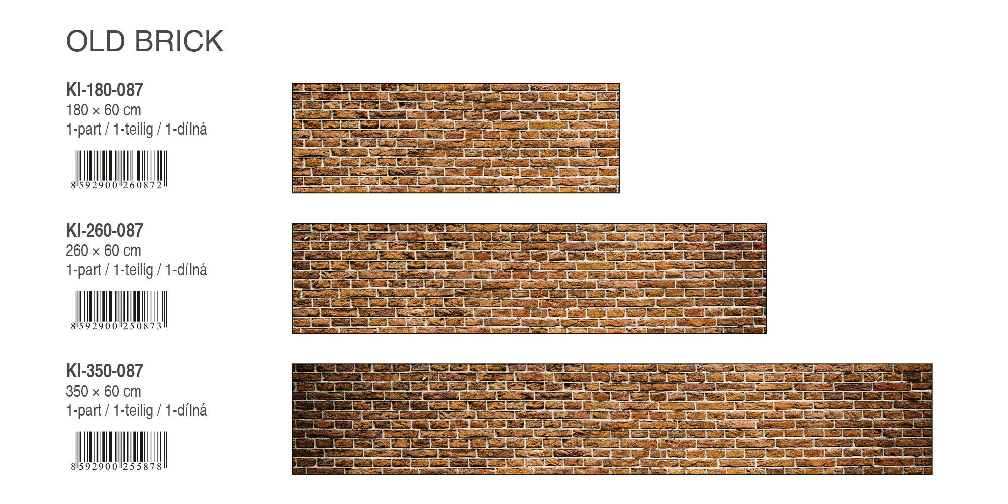 DIMEX LINE Paraschizzi Auto-Adesiva per la Cucina Vecchio Mattone 350 x 60 cm | Resistente all’Acqua | QUALITA‘ Premium
