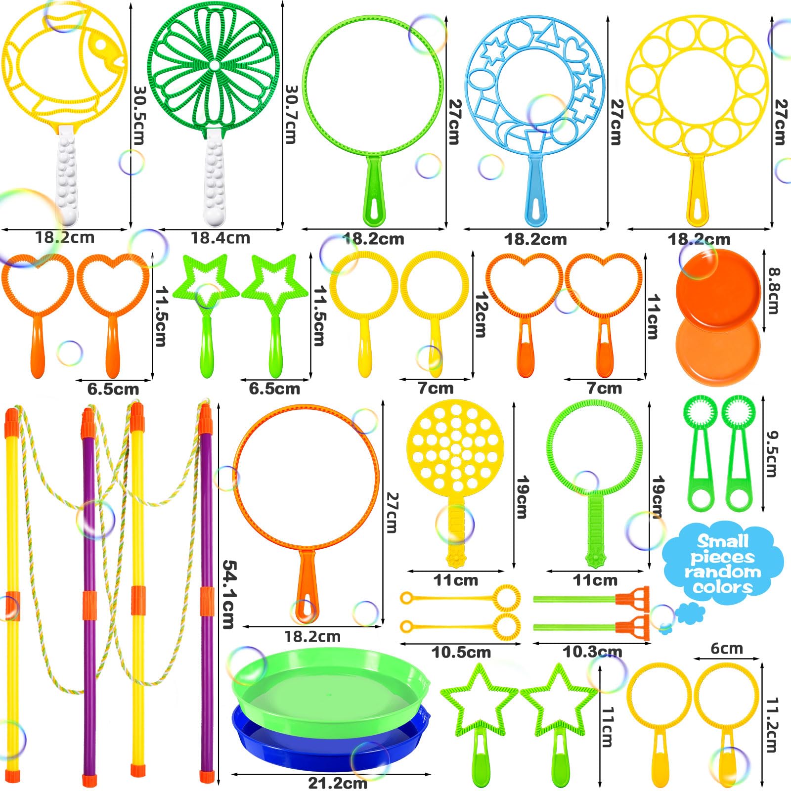 32Pcs Kit de Soplado de Burbujas, Kit de Varita de Burbujas, Juego de Burbujas de Jabón, Kit de Burbujas de Jabón para Actividades al Aire Libre, Fiestas de Cumpleaños, Juegos Infantiles