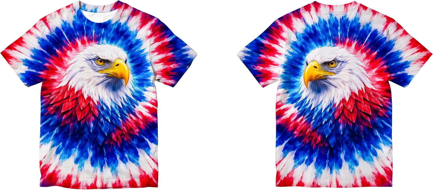 Kids Hippie Tie Dye Shirt Size 4-16 Kids Short Sleeve Tees