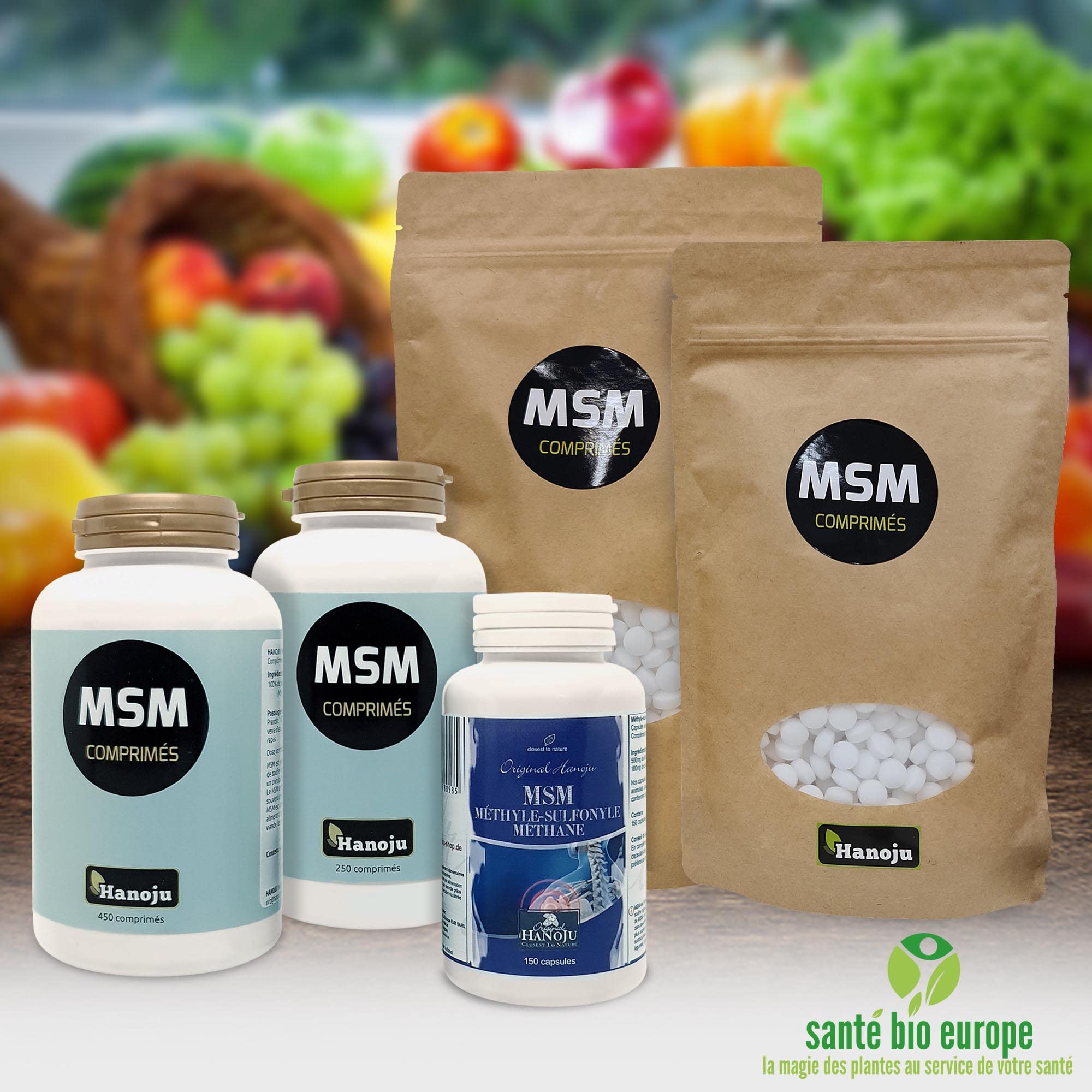 MSM - Soufre Organique - 500 mg - 150 gélules