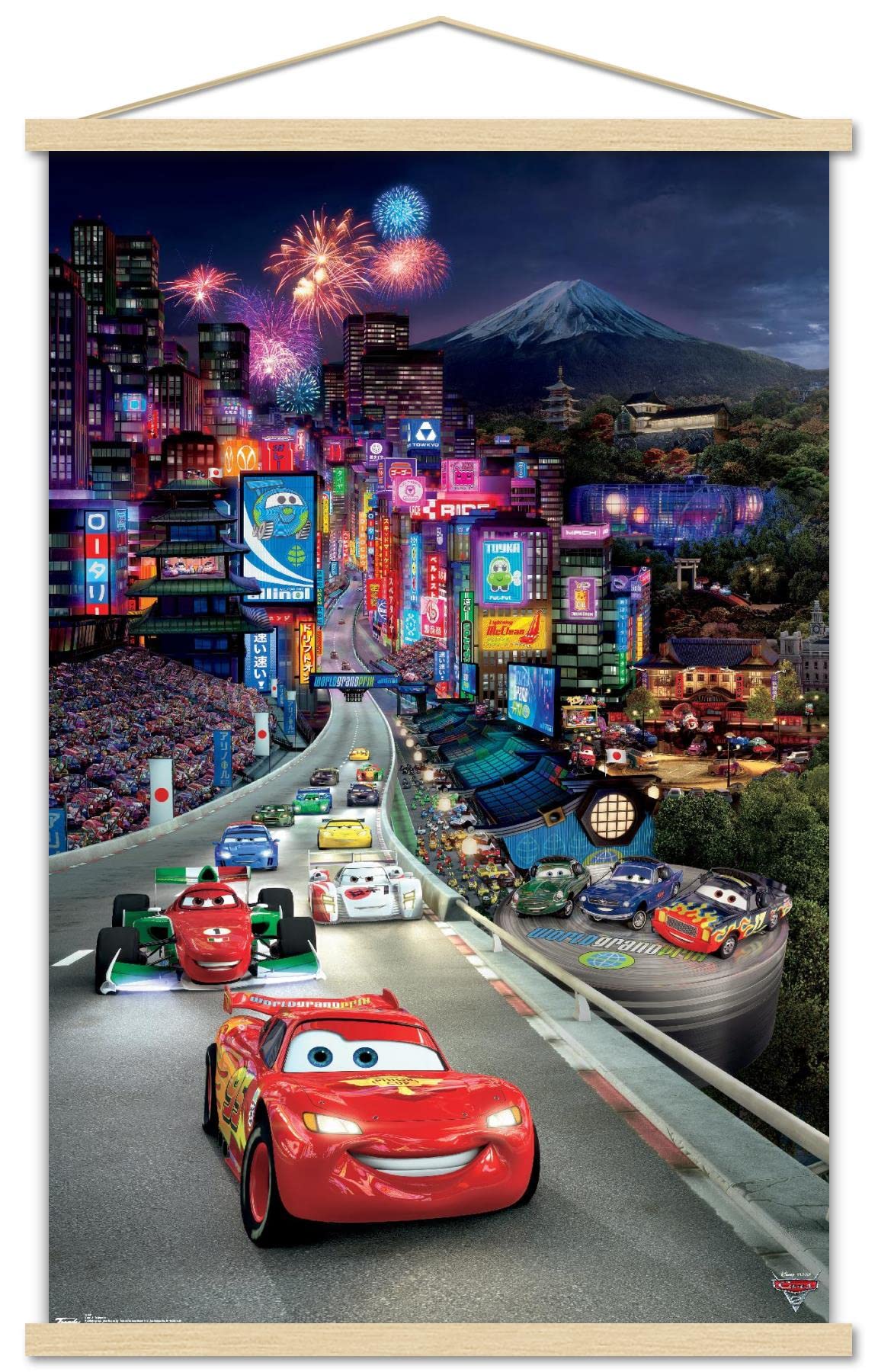 Amazon.com: Disney Pixar Cars 2 - Triptych 1 Wall Poster with