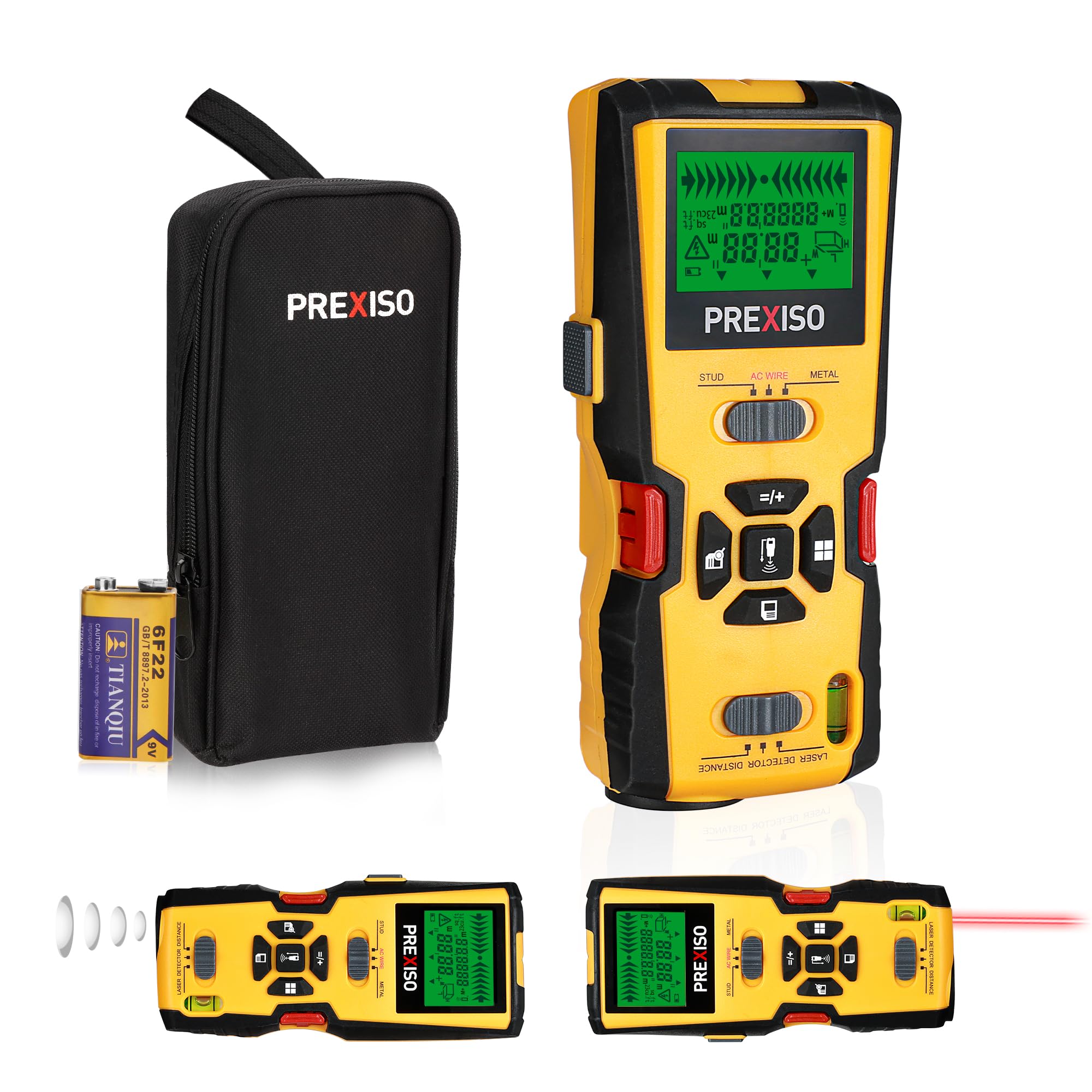 Amazon.co.jp: PREXISO 下地探し 下地センサー 壁裏探知器 壁検出器 壁