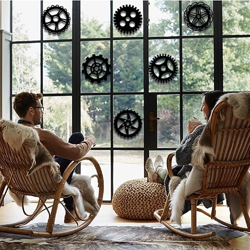 Miniatura 3 de NBEADS 6 piezas de decoración para colgar en la pared, estilo steampunk para el hogar, bar, decoración de manualidades