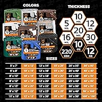 Vista 8 de Lona protectora Xpose Safety multiusos, de poliéster blanco, resistente, resistente al agua, resistente a la intemperie, resistente a rasguños